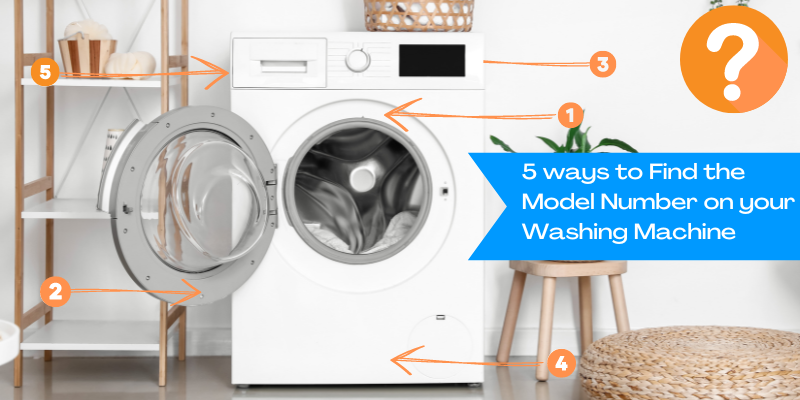 model number on a washing machine