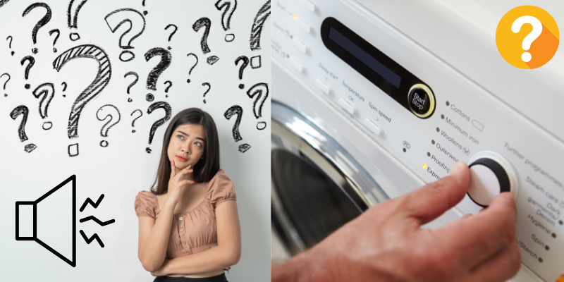 washing machine beeping while being used