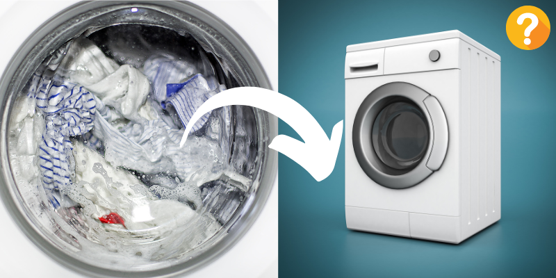washing machine full of water