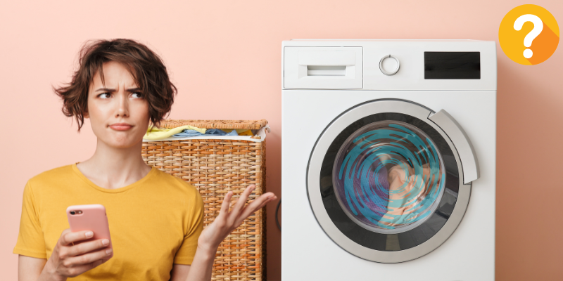 washing machine that needs to be drained of water