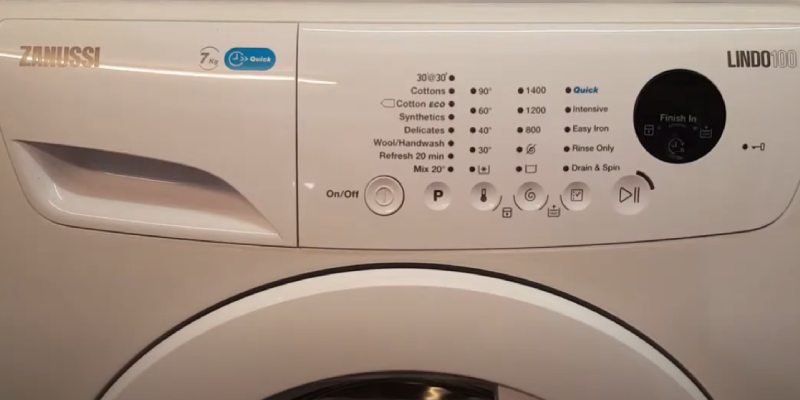 Zanussi washing machine error codes